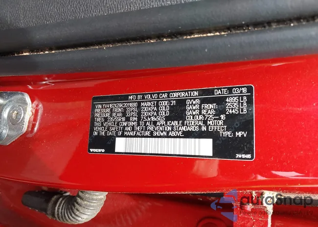 YV4162XZ6K2011690: 42657205