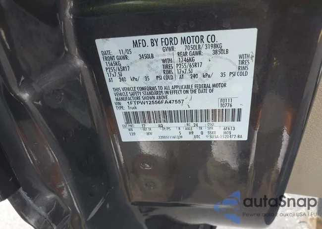 1FTPW12556FA47557: 42657262