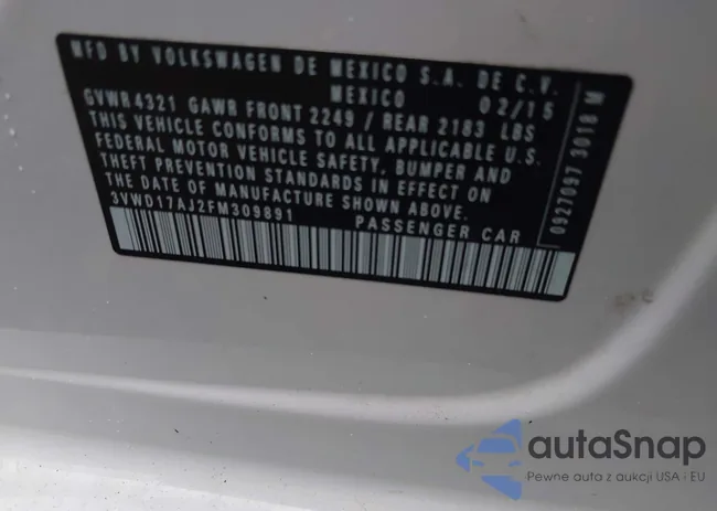 3VWD17AJ2FM309891: 42657281