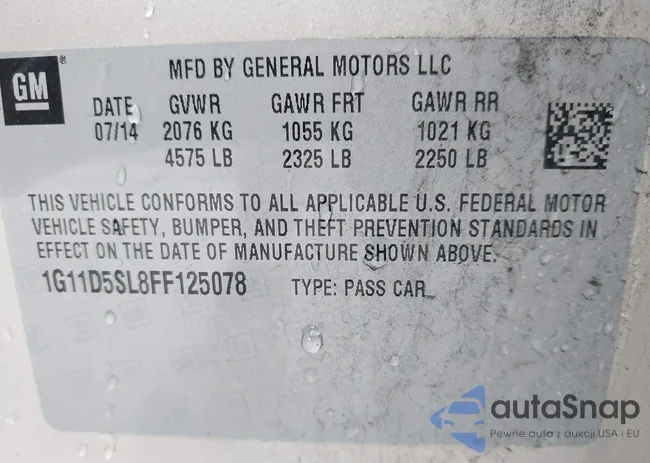 1G11D5SL8FF125078: 42658433