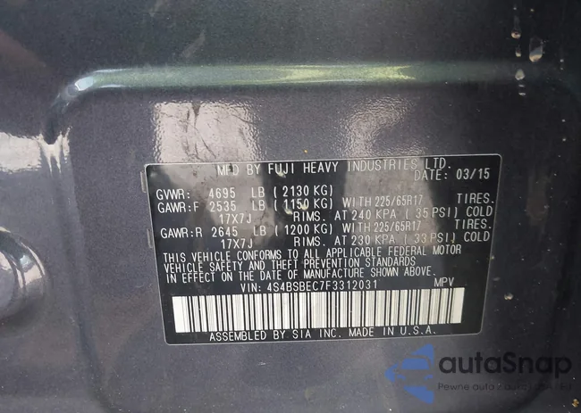 4S4BSBEC7F3312031: 42658461