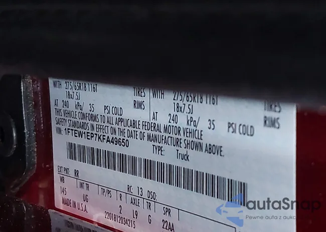 1FTEW1EP7KFA49650: 42658620