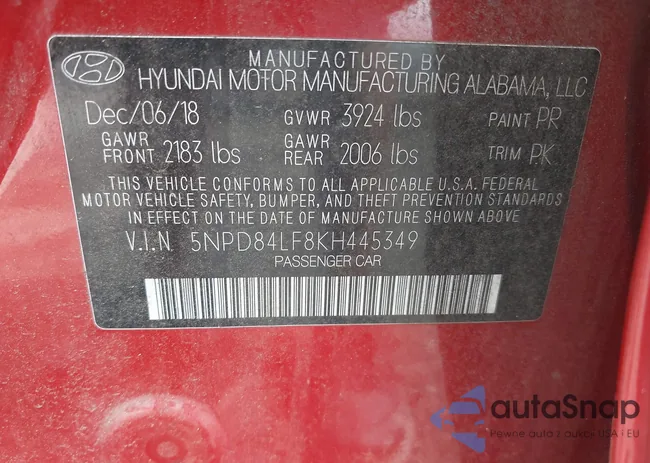 5NPD84LF8KH445349: 42658639