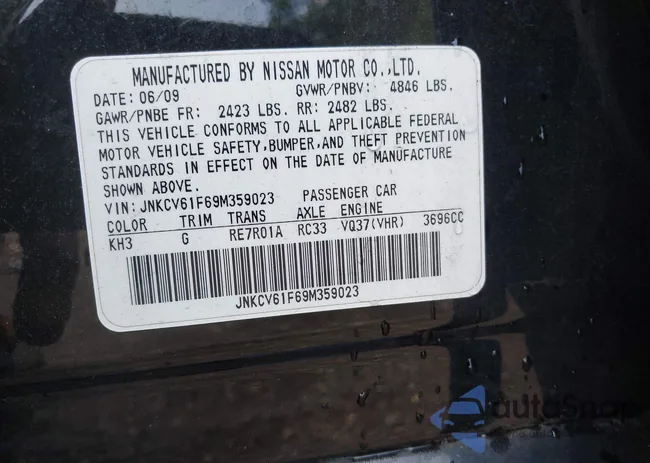 JNKCV61F69M359023: 42658654