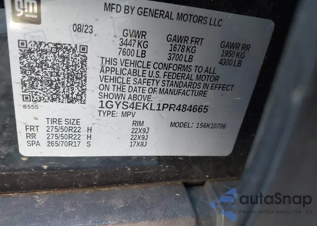 1GYS4EKL1PR484665: 42658662