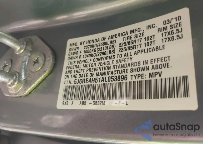 5J6RE4H51AL053896: 42658898