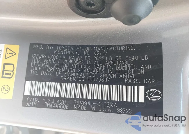 58ABK1GG1HU073687: 42658234