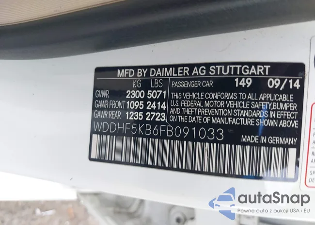 WDDHF5KB6FB091033: 42659535