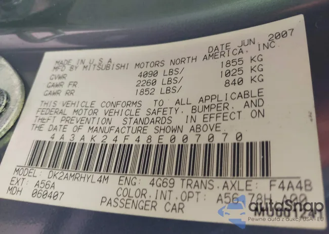 4A3AK24F48E007070: 42659665