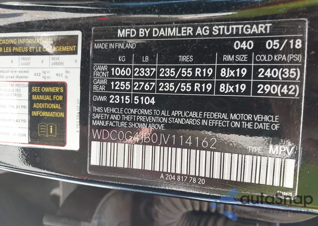 WDC0G4JB0JV114162: 42658919