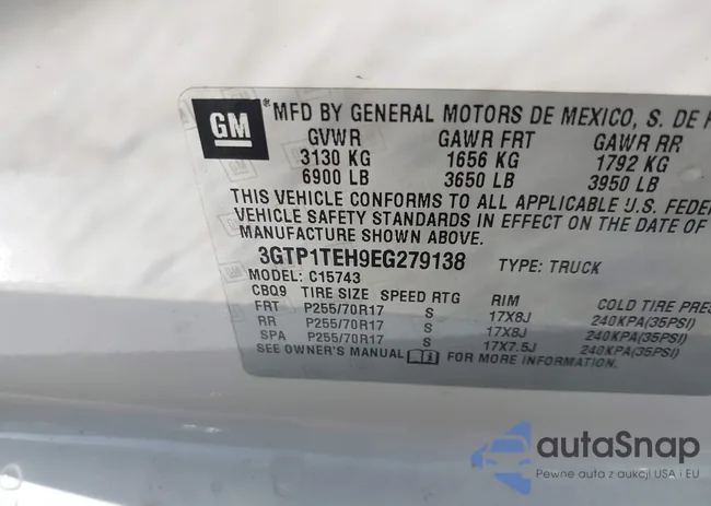 3GTP1TEH9EG279138: 42658920