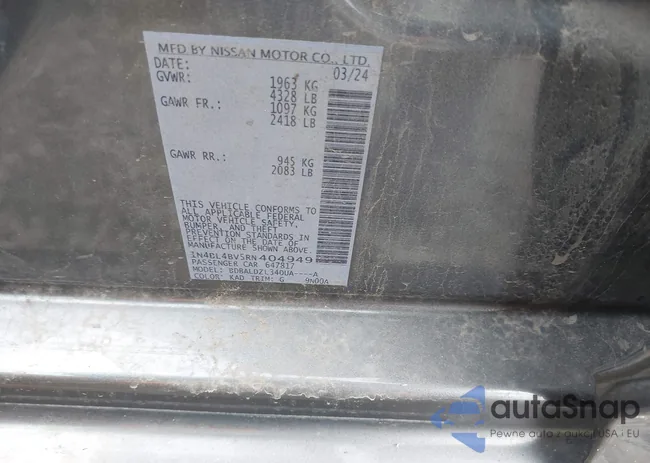 1N4BL4BV5RN404949: 42658926