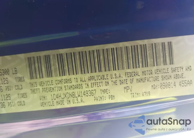 1C4HJXDN8LW149367: 42658986