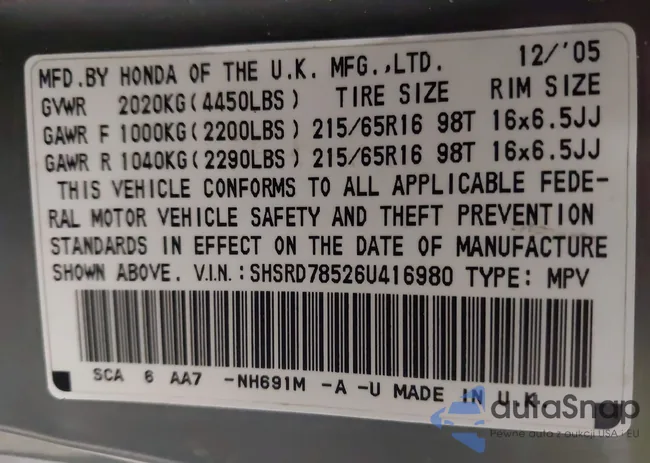 SHSRD78526U416980: 42659267