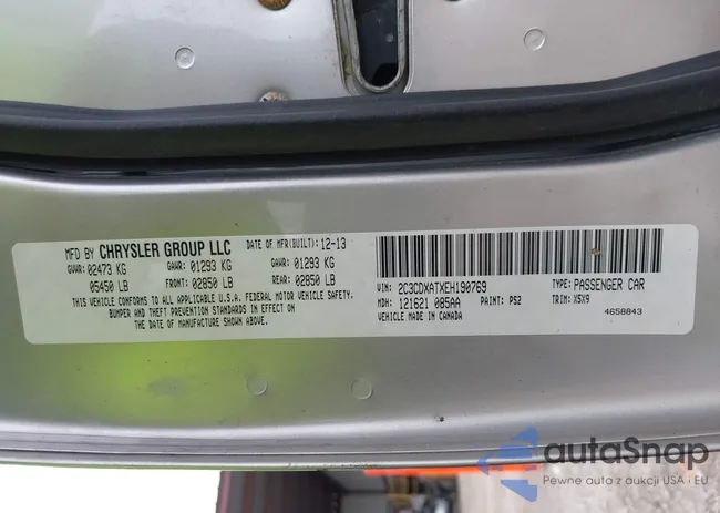 2C3CDXATXEH190769: 42660329