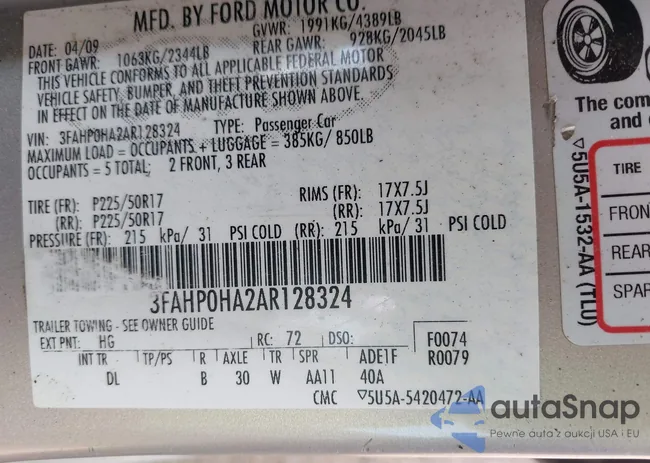 3FAHP0HA2AR128324: 42660581