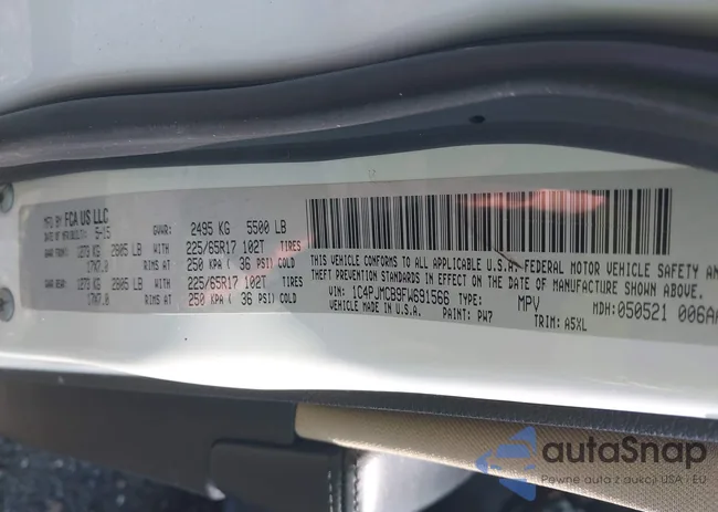 1C4PJMCB9FW691566: 42660786