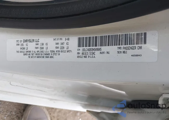 1B3LC46B59N509605: 42660812