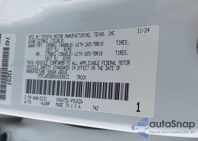 5TFLA5DB8SX265813: 42659945