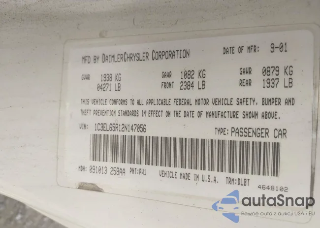 1C3EL65R12N147056: 42660257