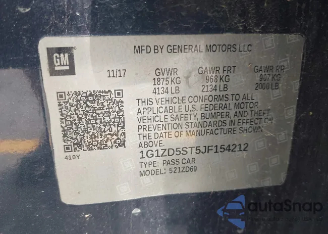 1G1ZD5ST5JF154212: 42660298