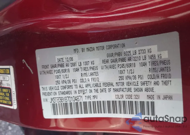 JM3TB38Y870104871: 42661402