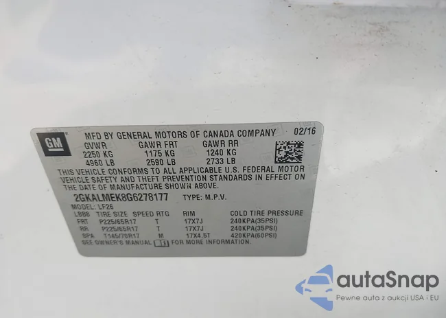 2GKALMEK8G6278177: 42661690