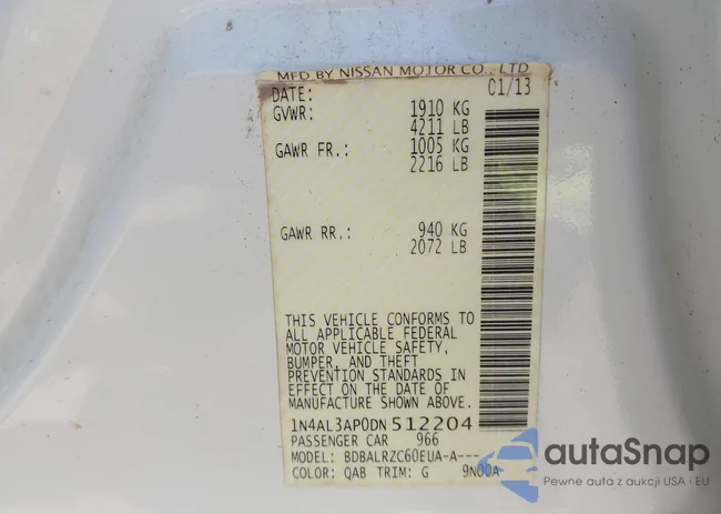 1N4AL3AP0DN512204: 42661310