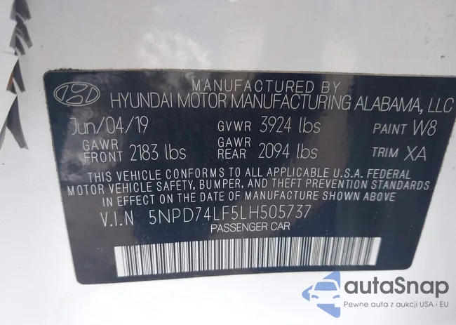 5NPD74LF5LH505737: 42662713