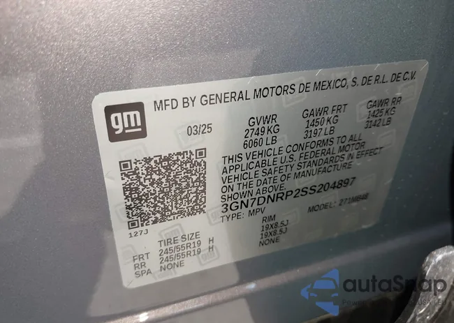 3GN7DNRP2SS204897: 42662051