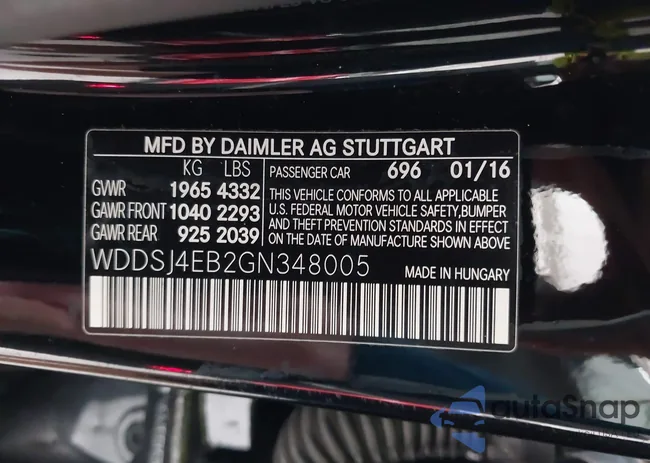 WDDSJ4EB2GN348005: 42663340