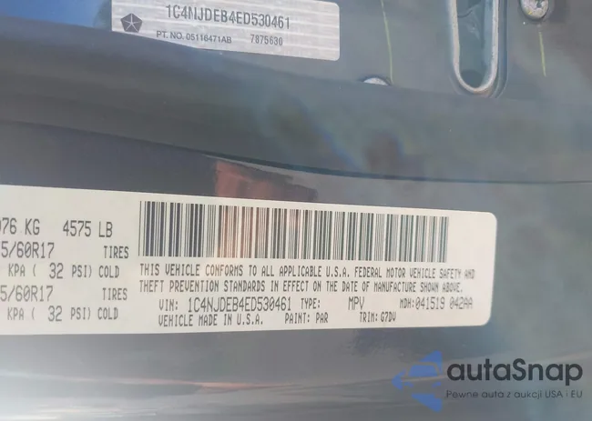 1C4NJDEB4ED530461: 42663518