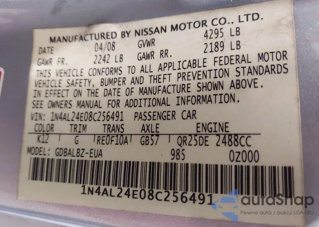 1N4AL24E08C256491: 42663633