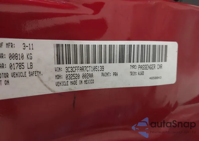 3C3CFFAR7CT105139: 42663838