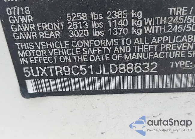 5UXTR9C51JLD88632: 42663879