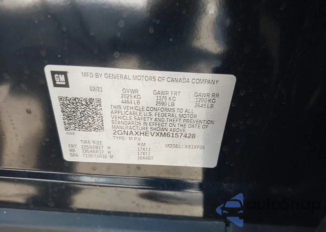 2GNAXHEVXM6157428: 42662960