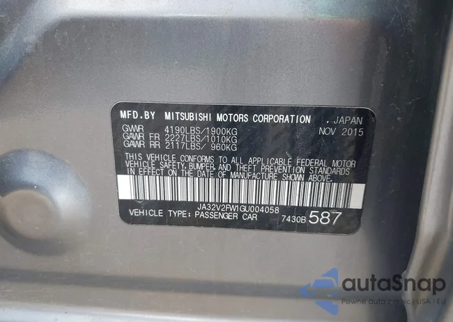 JA32V2FW1GU004058: 42663004