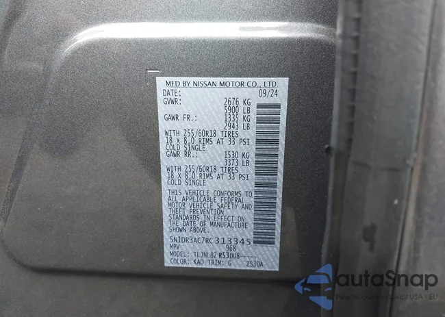 5N1DR3AC7RC313345: 42663099