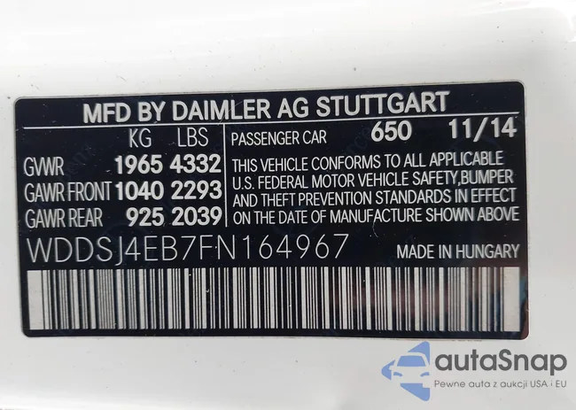 WDDSJ4EB7FN164967: 42663211