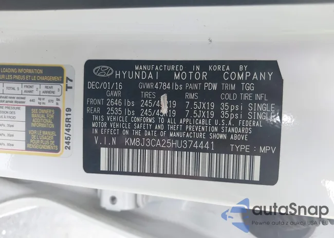 KM8J3CA25HU374441: 42664470