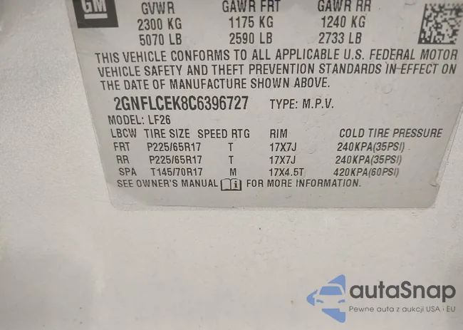 2GNFLCEK8C6396727: 42664654