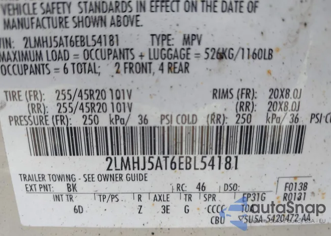 2LMHJ5AT6EBL54181: 42664767