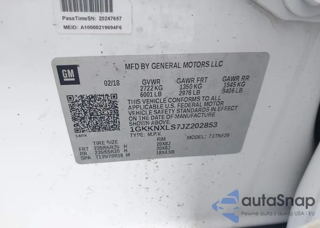 1GKKNXLS7JZ202853: 42664896