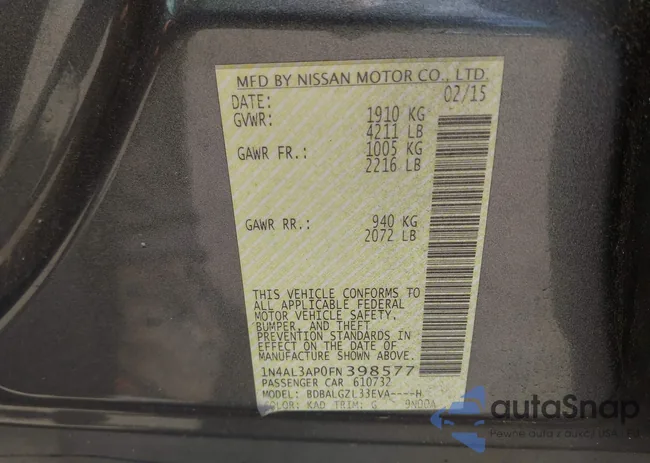 1N4AL3AP0FN398577: 42664066