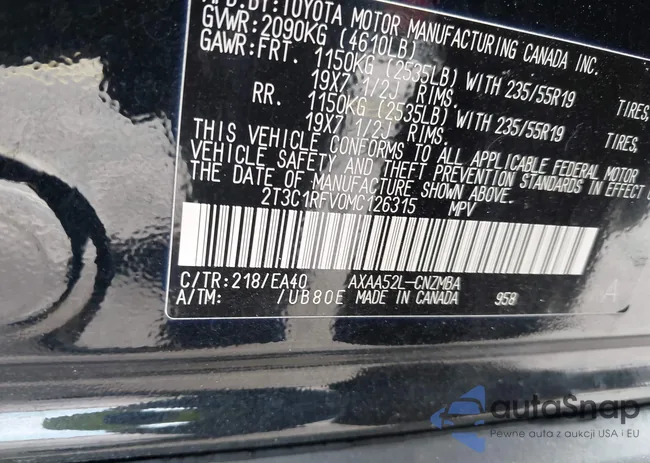 2T3C1RFV0MC126315: 42665836