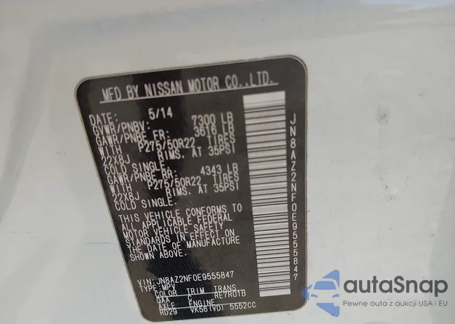 JN8AZ2NF0E9555847: 42664937