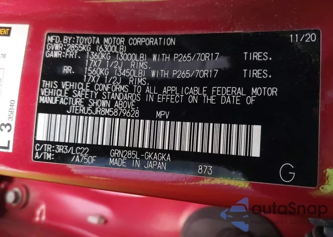 JTERU5JR8M5879628: 42666622