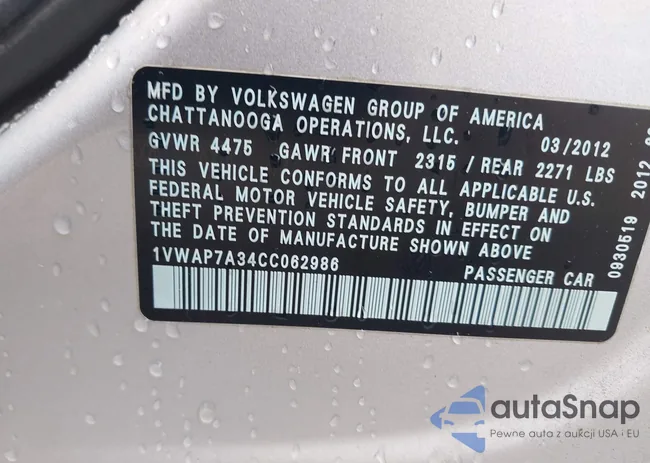 1VWAP7A34CC062986: 42666746