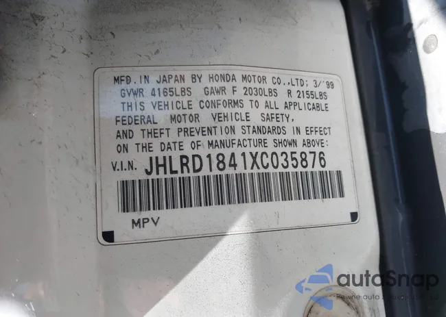 JHLRD1841XC035876: 42666818