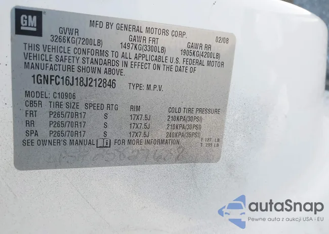 1GNFC16J18J212846: 42666899